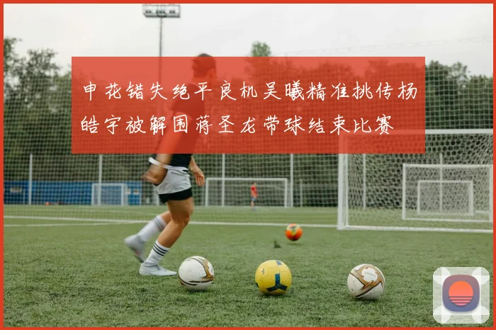 申花错失绝平良机吴曦精准挑传杨皓宇被解围蒋圣龙带球结束比赛